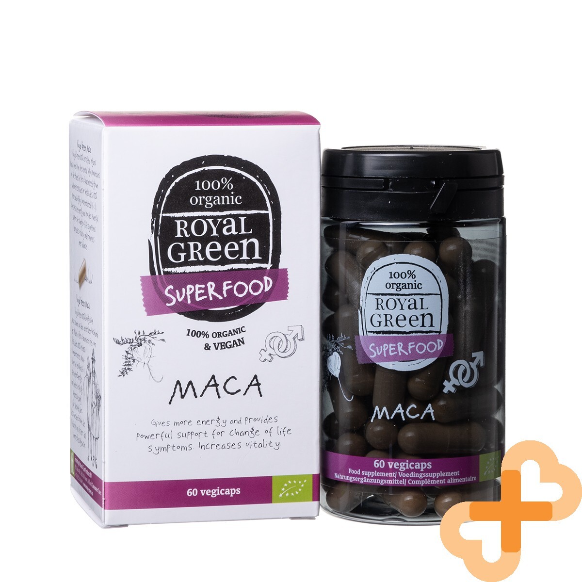 Royal Green Bio Maca 500mg 60 Capsules Complement Energetiqu